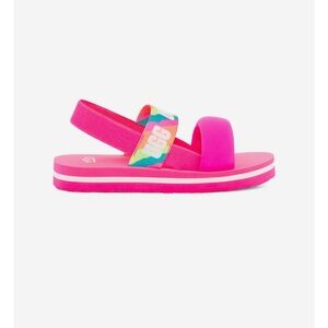 UGG Kids Pink Multicolor Strap Sandals